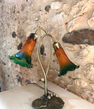 Lampe tulipe, style art nouveau