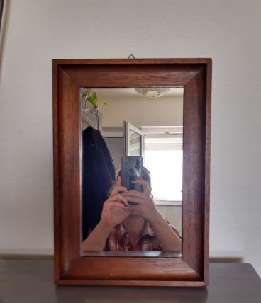 Miroir ancien bois