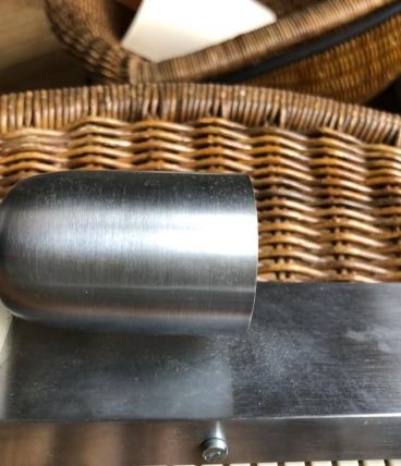 Appliques murale en acier finition Chrome satiné