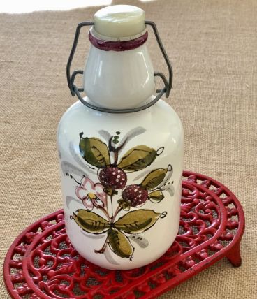 Bouteille céramique avec bouchon vintage 