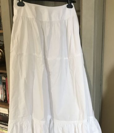 Jupon Vintage Coton Blanc