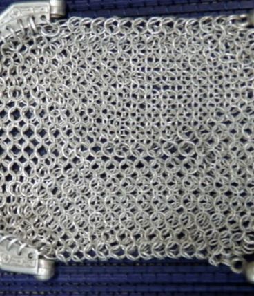 Bourse-aumônière en argent massif XIXème 