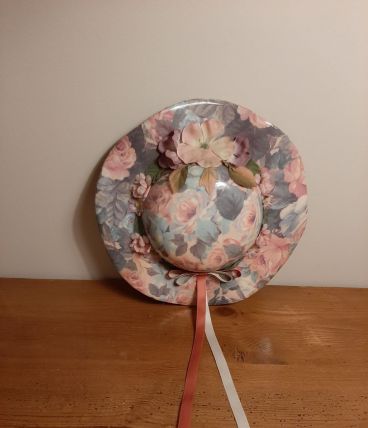 Chapeau vintage pour décor mural 
