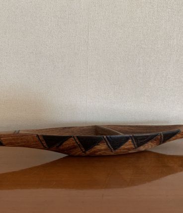 Pirogue africaine en bois 45 cm