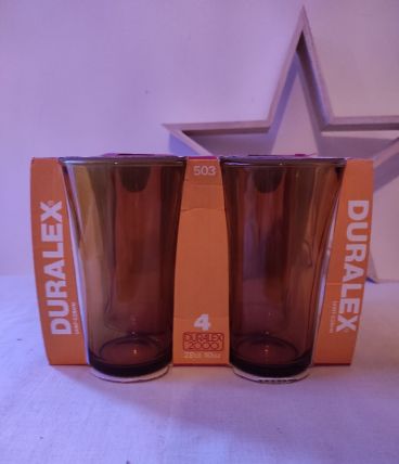 Verres DURALEX verre ambré