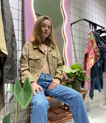 CALVIN KLEIN - VESTE EN VELOURS CÔTELE