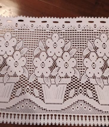 5m de Rideau en dentelle prêt à poser