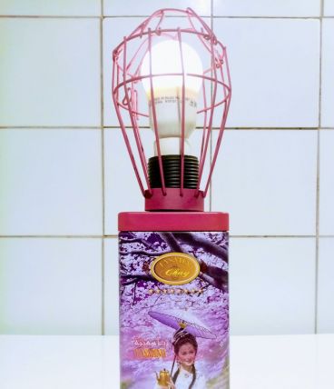 Lampe de boîte à thé de style vintage