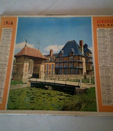 Calendrier Almanach des PTT du gers 1966
