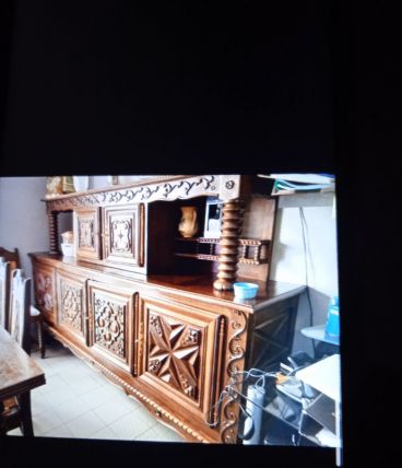 Salle à manger complète bois ciselé