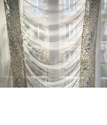 Panneau ancien dentelles