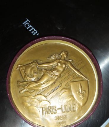 Médaille en bronze chemin de fer