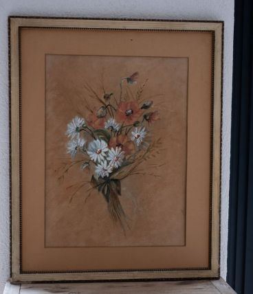 Tableau bouquet aquarelle