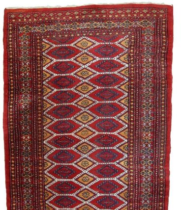 Tapis vintage Ouzbek Bukhara fait main, 1C726