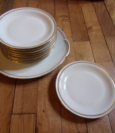 service à dessert vintage