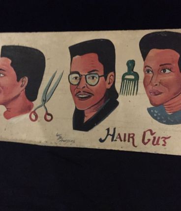 Panneau coiffeur Africain 