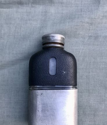 Petit flacon Métal et Cuir