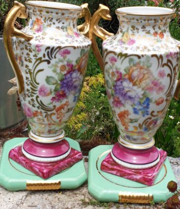 PAIRE de Vases DECO collection