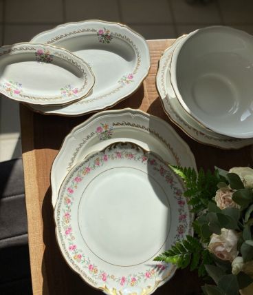 Lot de 6 plats vintage