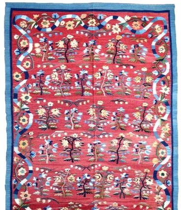 Tapis vintage Roumain Bessarabian fait main, 1P17