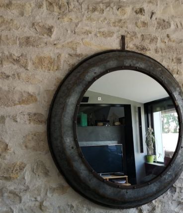 Miroir rond industriel