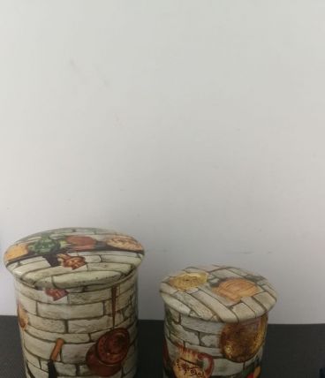 Duo de boîtes en métal 