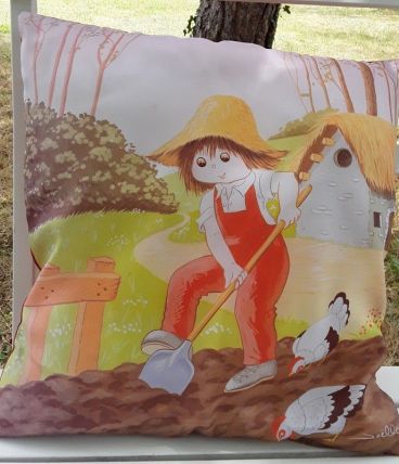 Coussin deco esprit campagne vintage