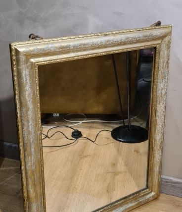  miroir 1900 a 20 bois d origine 70x58 verre mercure , merci
