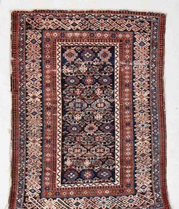 Tapis ancien Caucasien Chichi fait main, 1V17