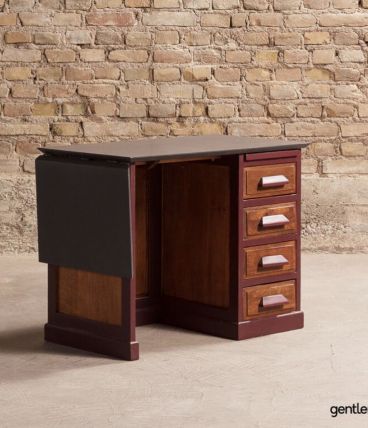 Bureau d'écolier pour enfant avec abattant latéral