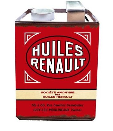 Tirelire Huile Renault