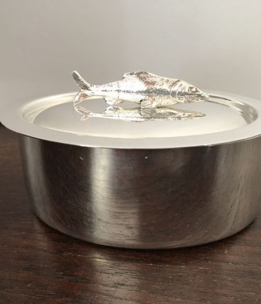 Mini Sardinière Métal argenté