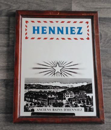 Ancien miroir publicitaire Suisse "Anciens bains d'Henniez"