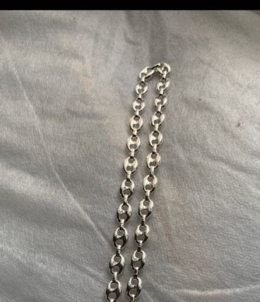 Collier graine de café acier inoxydable