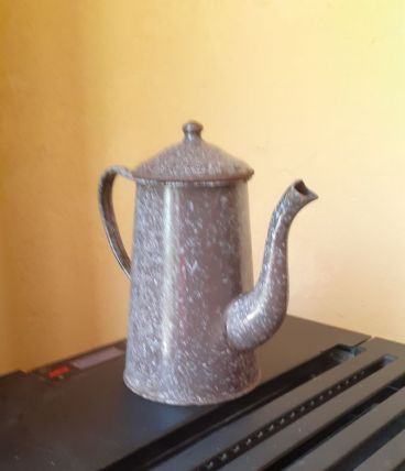 Cafetiere emaillee vintage