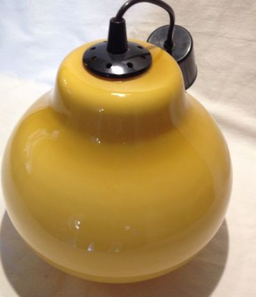 Suspension opaline vintage