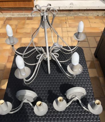 Suspension + deux appliques 