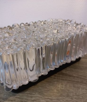 2 appliques en verre bullé Helena Tynell