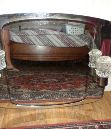 MIROIR  AVEC APPLIQUES DIAMANT