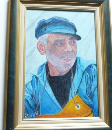 Toile Marin pêcheur