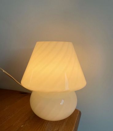 Lampe italienne vintage champignon 80s