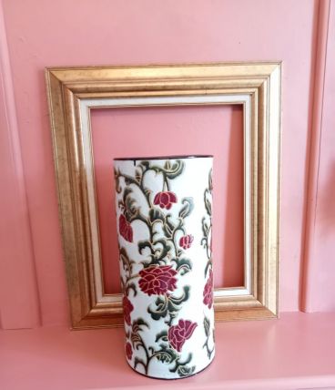 Porte parapluie/vase en céramique emmaillée