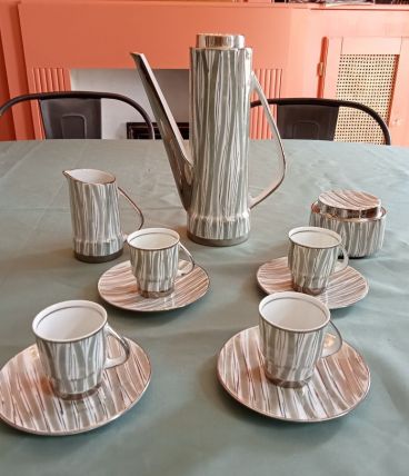 Service à café art déco porcelaine