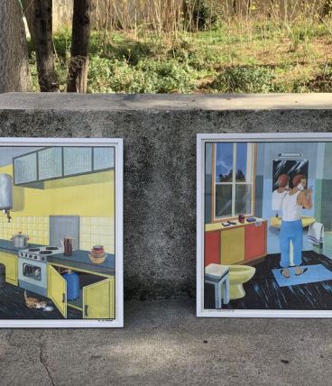 Tableaux / Affiches scolaires encadrées Rossignol Cuisine / 
