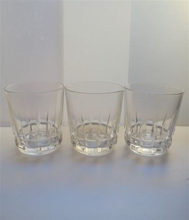 Lot de 3 verres à whisky