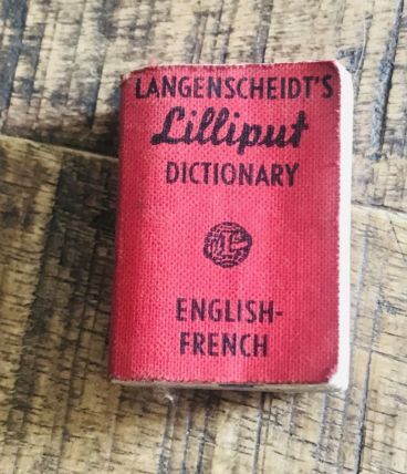 Mini dico Lilliput English/French ancien