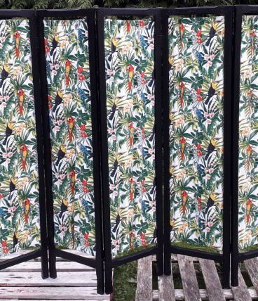 Paravent 5 paneaux style Napoléon III