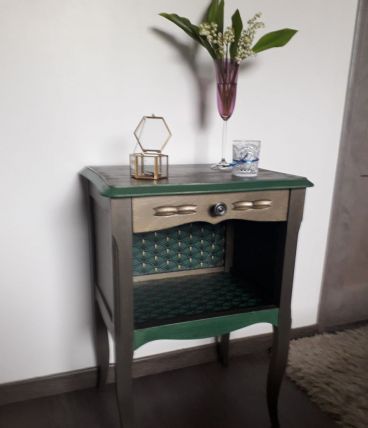 Chevet vintage relooké