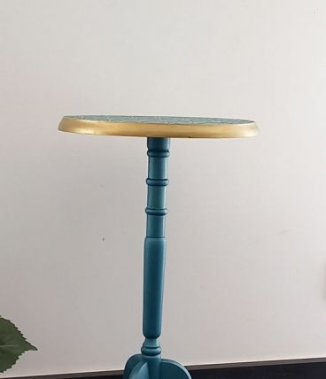 Guéridon vintage relooké