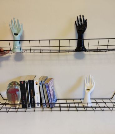 étagères métal noir vintage